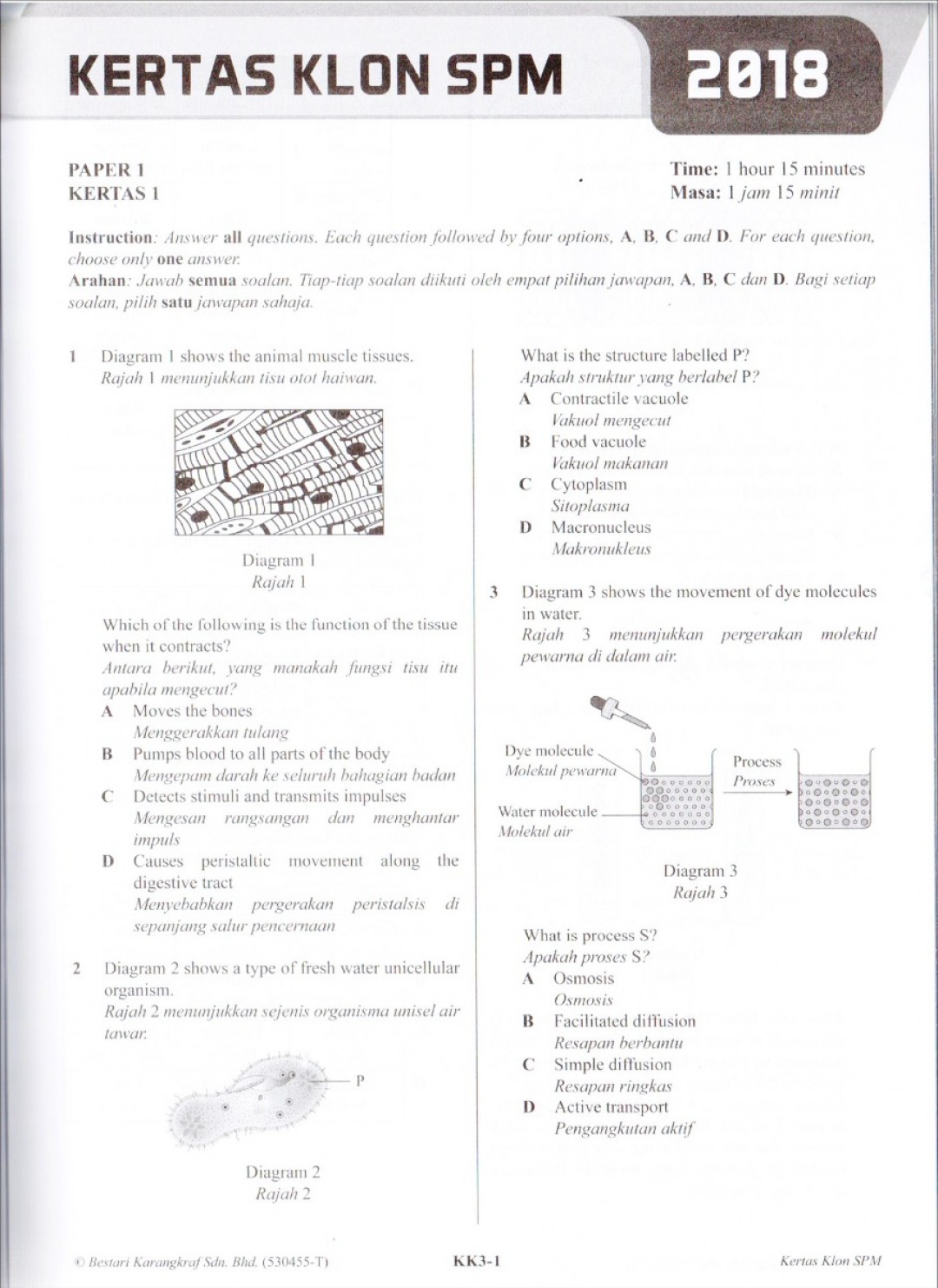 Koleksi Kertas Klon SPM Biology (Bilingual)