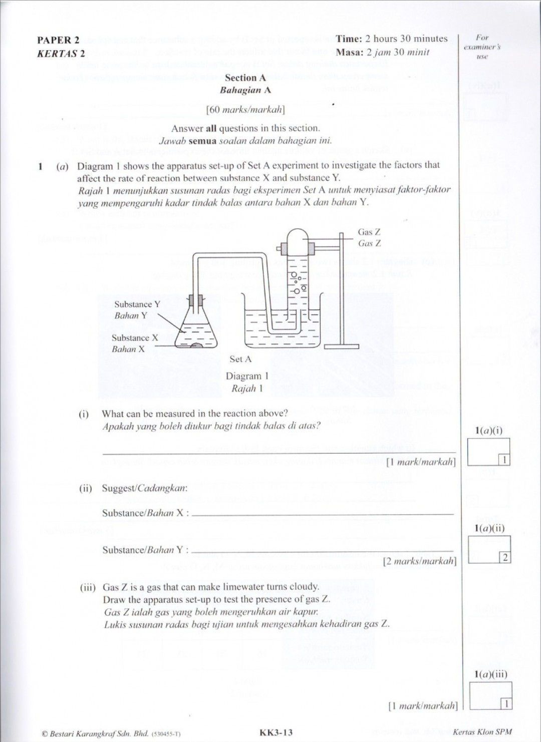 Koleksi Kertas Klon SPM Chemistry (Bilingual)