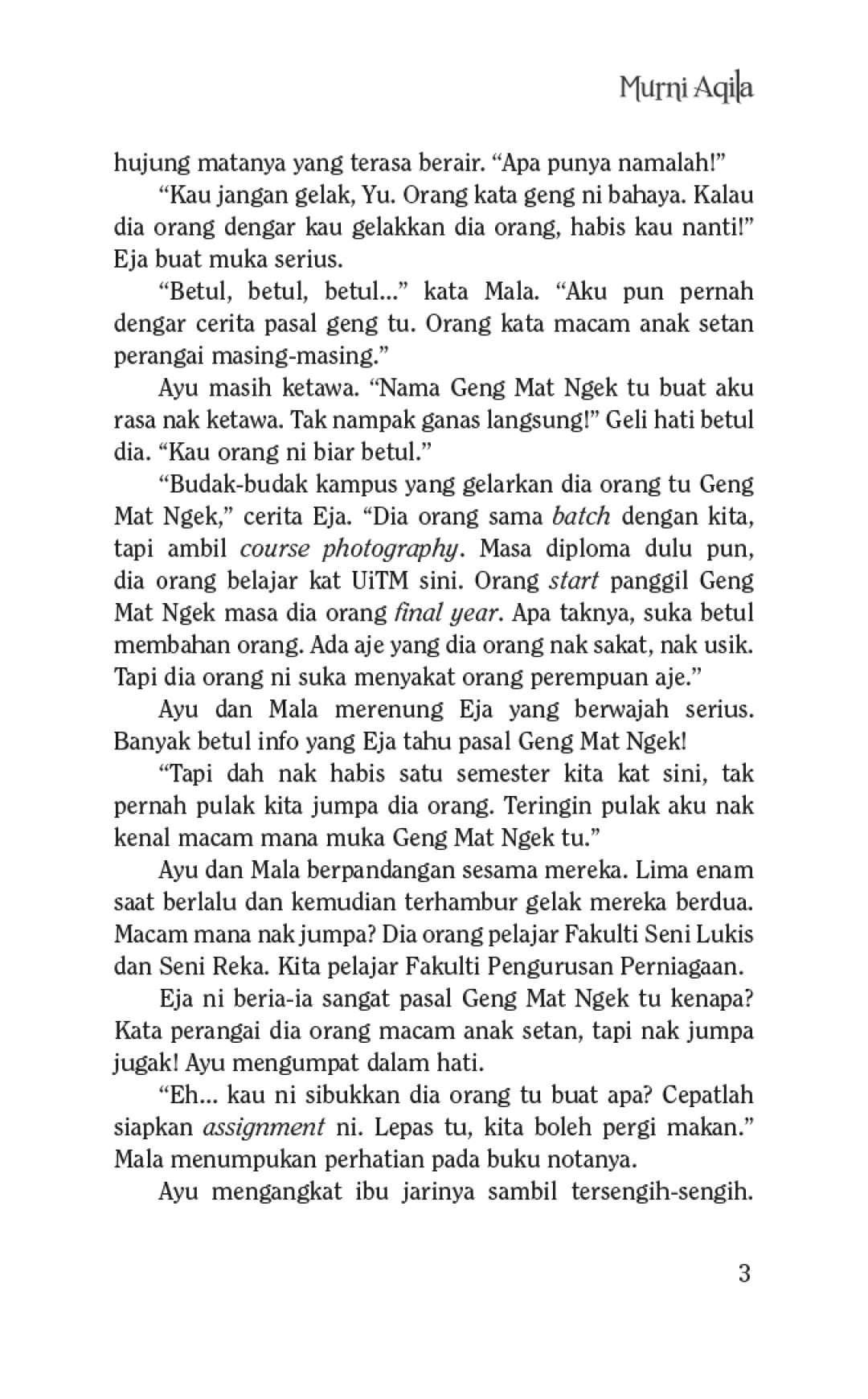 Awak Jangan Nakal - Murni Aqila