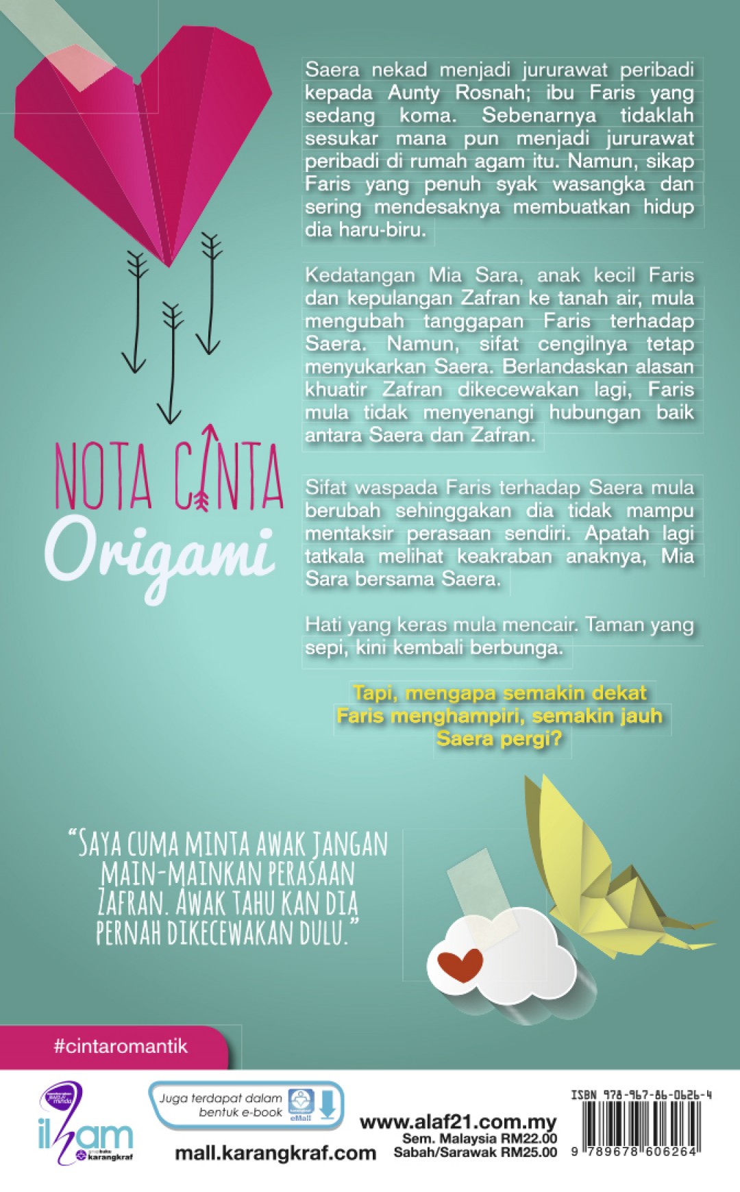 Nota Cinta Origami - Ruby Hazri