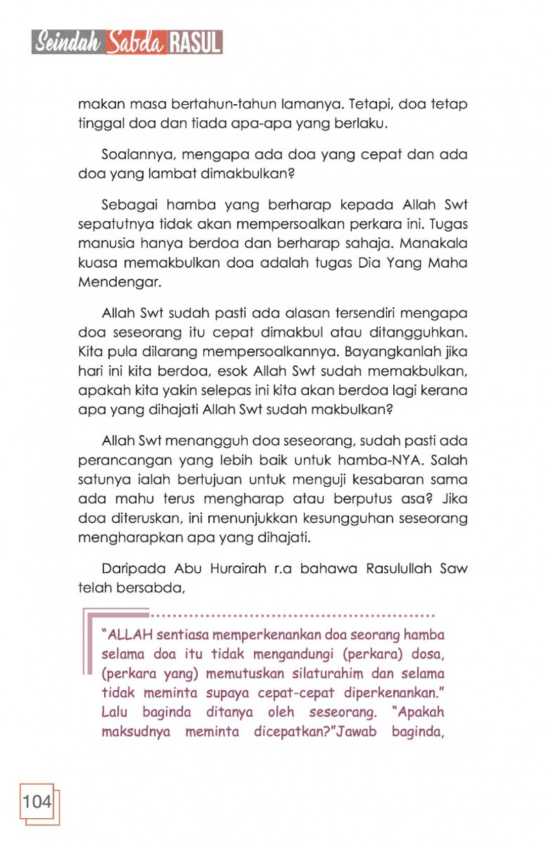 Seindah Sabda Rasul - Muhd Nasruddin Dasuki