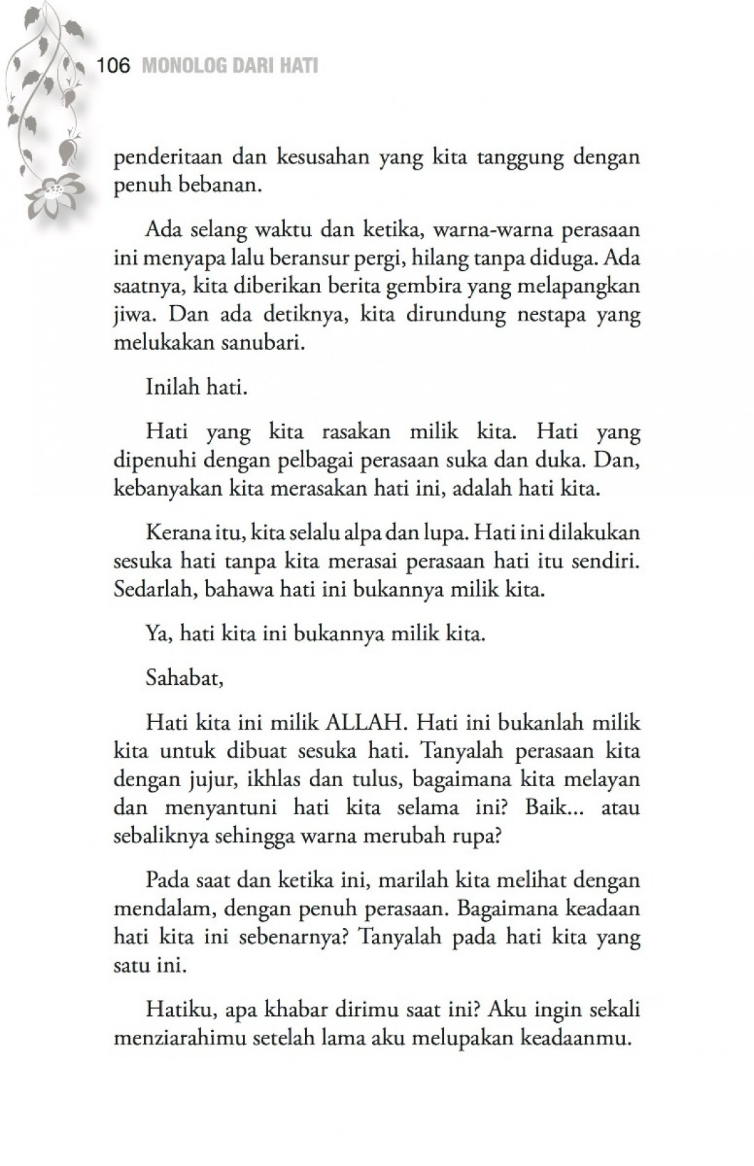 Monolog Dari Hati : 66 Nota Penenang Jiwa - 'Ali 'Irfan Jamaludd