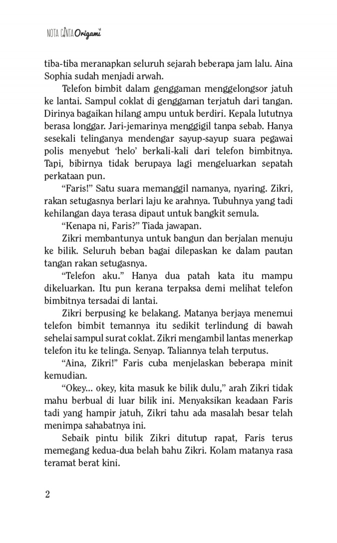 Nota Cinta Origami - Ruby Hazri