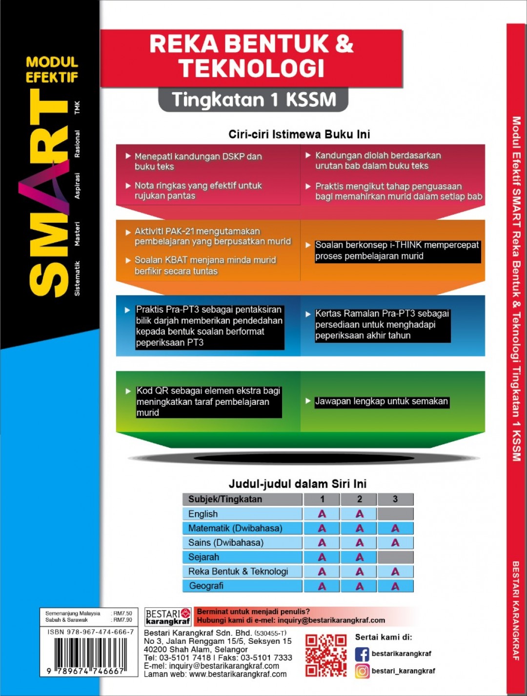 Modul Efektif SMART Reka Bentuk & Teknologi Tingkatan 1 (2020)