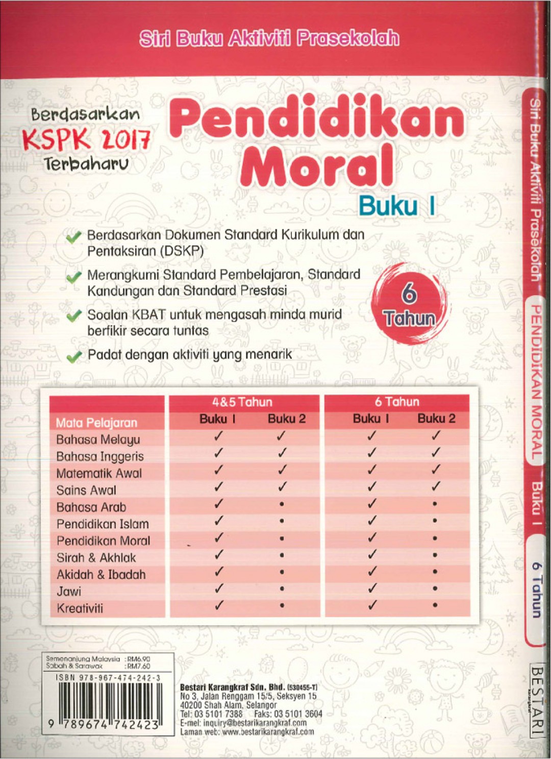 Buku Aktiviti Prasekolah 6 Tahun-Pendidikan Moral (Buku 1)