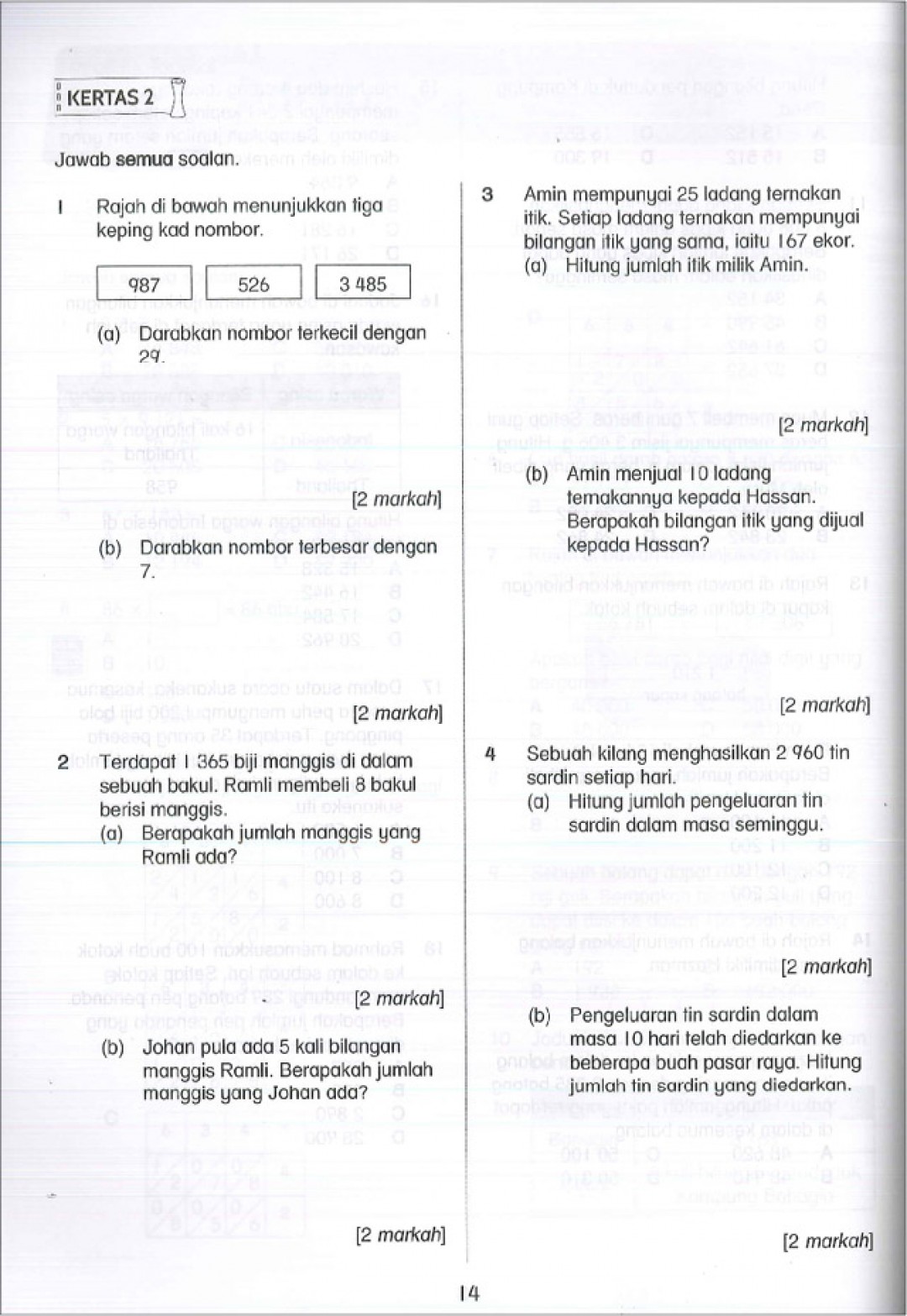 Praktis Topikal UPSR (2019) Matematik Tahun 4