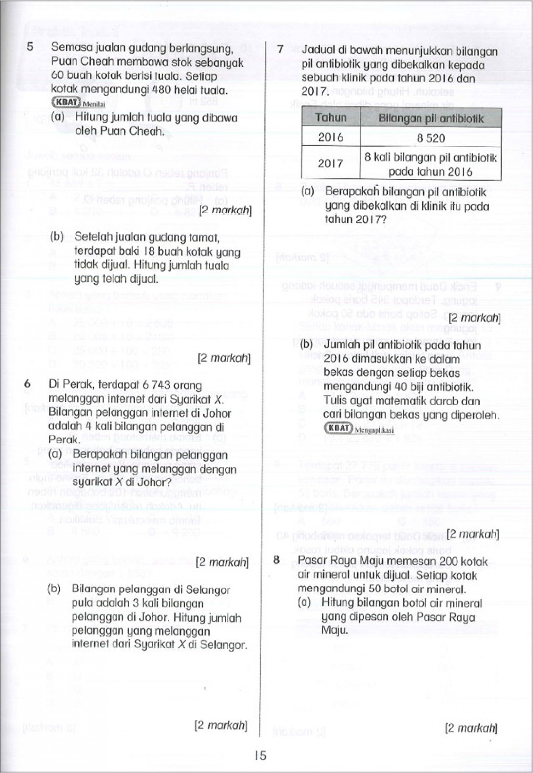 Praktis Topikal UPSR (2019) Matematik Tahun 4