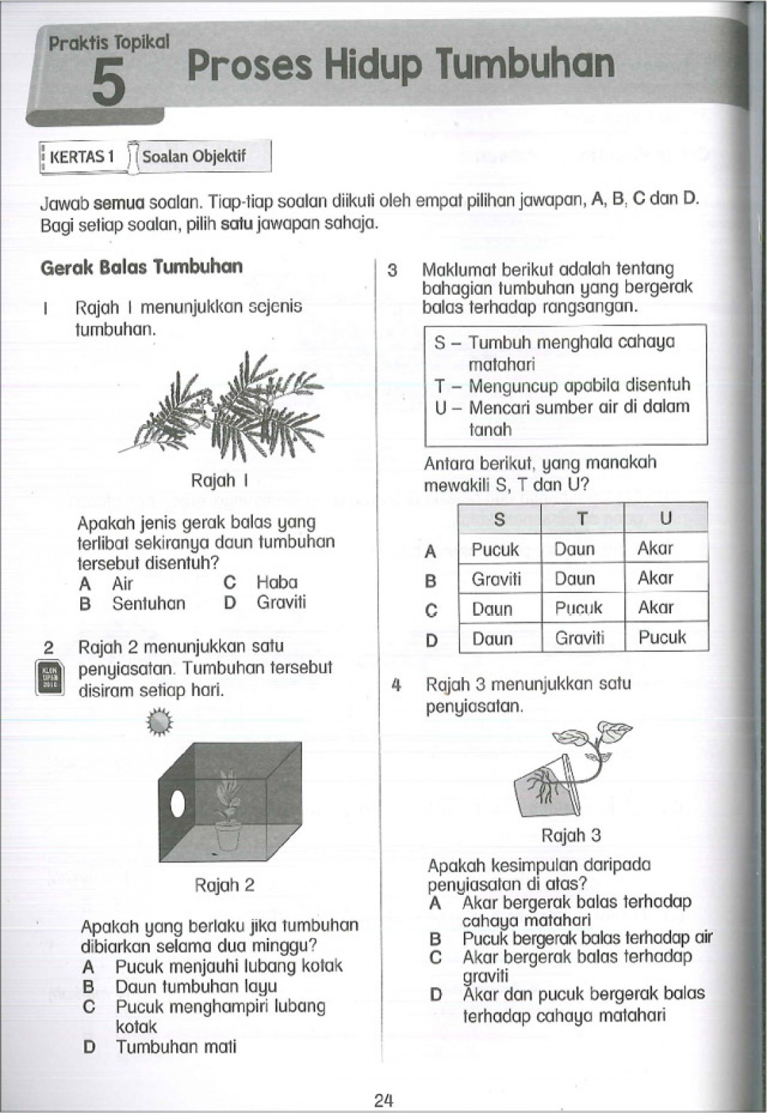 Praktis Topikal UPSR (2019) Sains Tahun 4