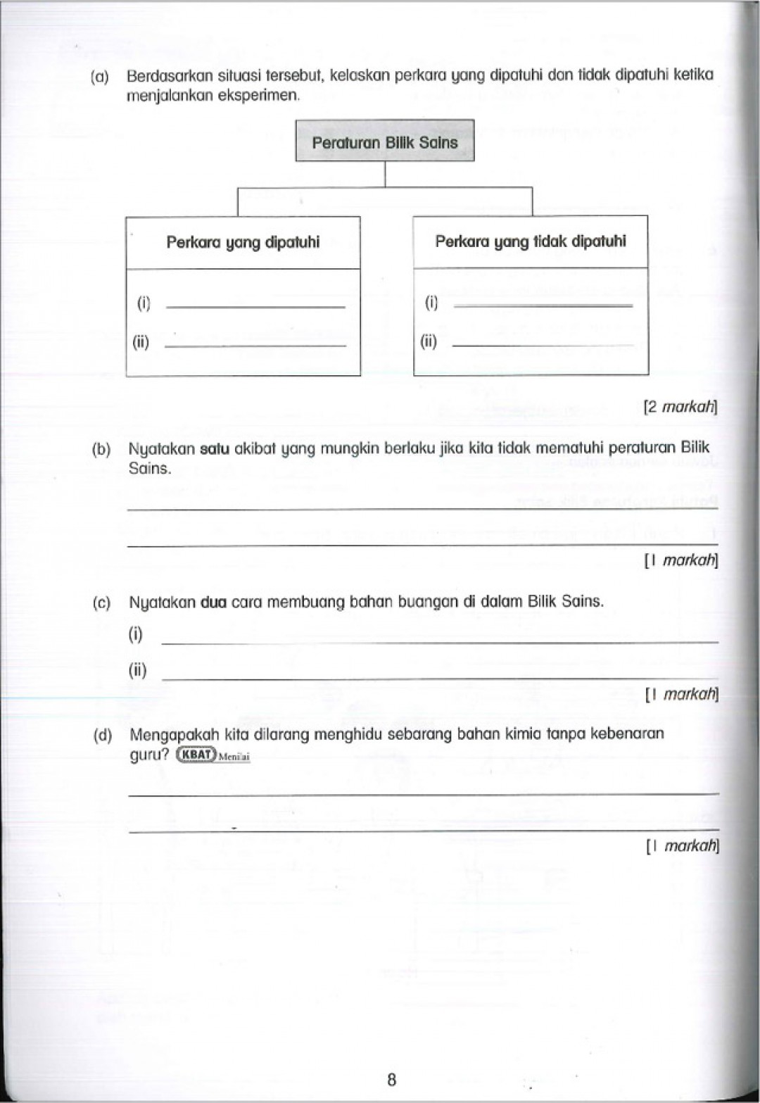 Praktis Topikal UPSR (2019) Sains Tahun 6