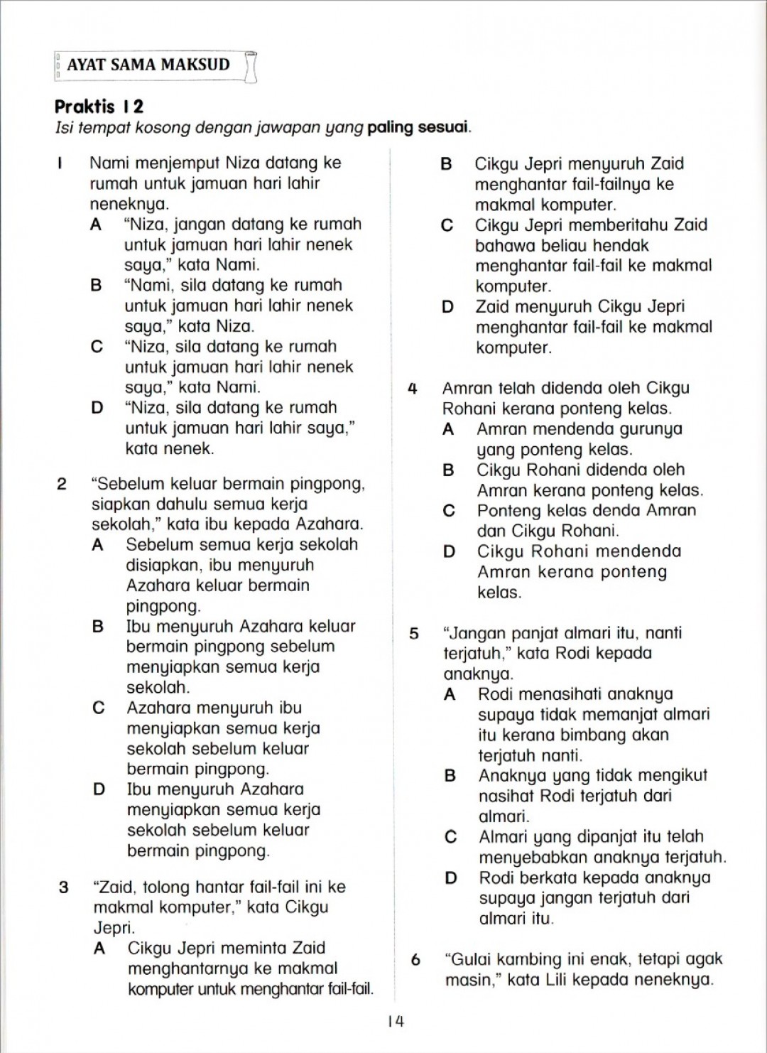 Praktis Topikal UPSR Bahasa Melayu Tahun 5 (2020)