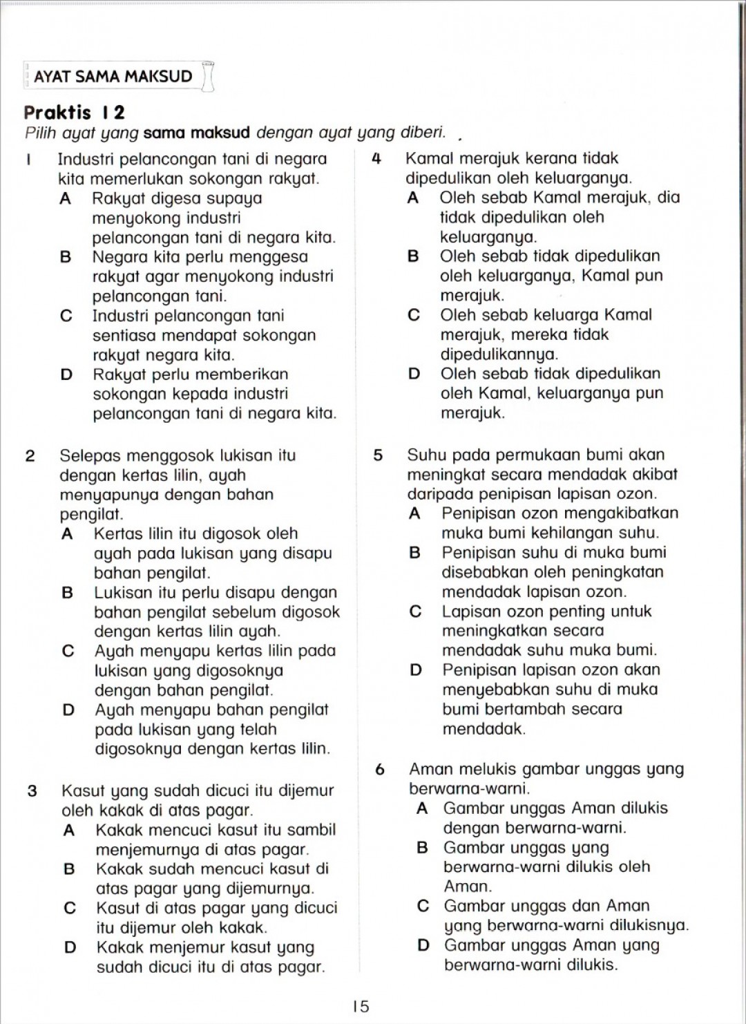 Praktis Topikal UPSR Bahasa Melayu Tahun 6 (2020)