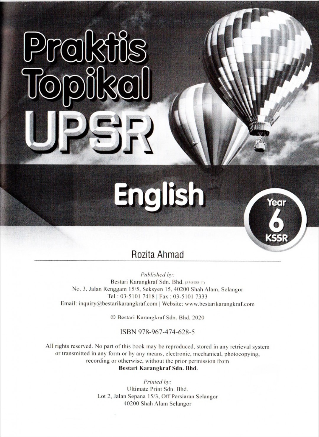 Praktis Topikal UPSR English Year 6 (2020)