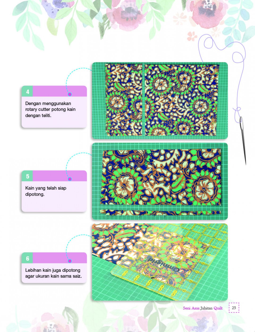 Variasi Seni Asas Jahitan Quilt