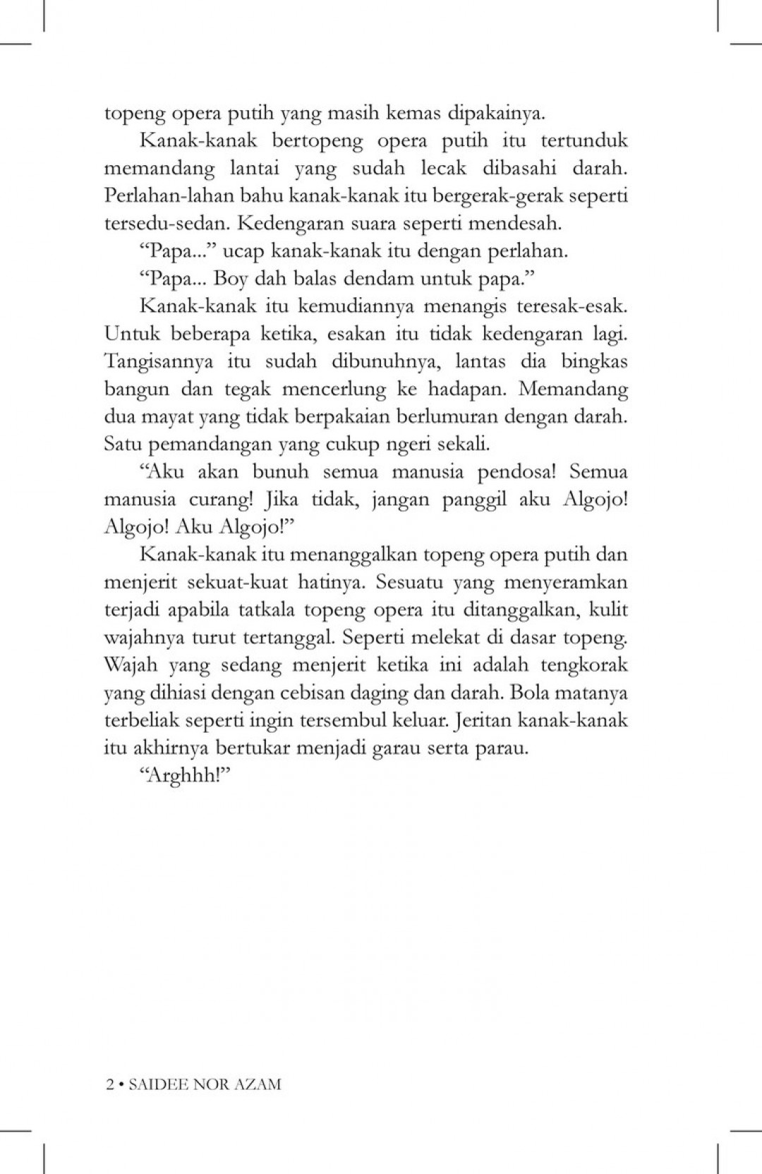 Topeng Berdarah - Saidee Nor Azam