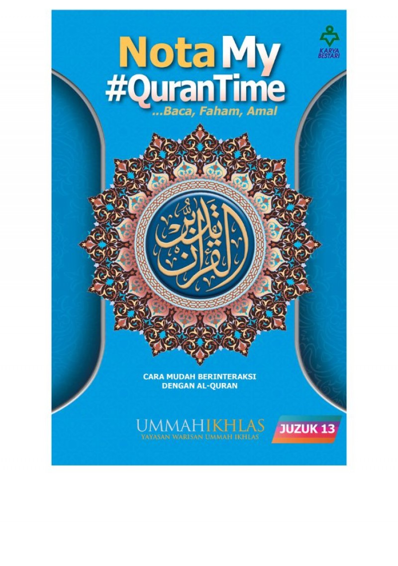 Nota My#QuranTime Juzuk 13