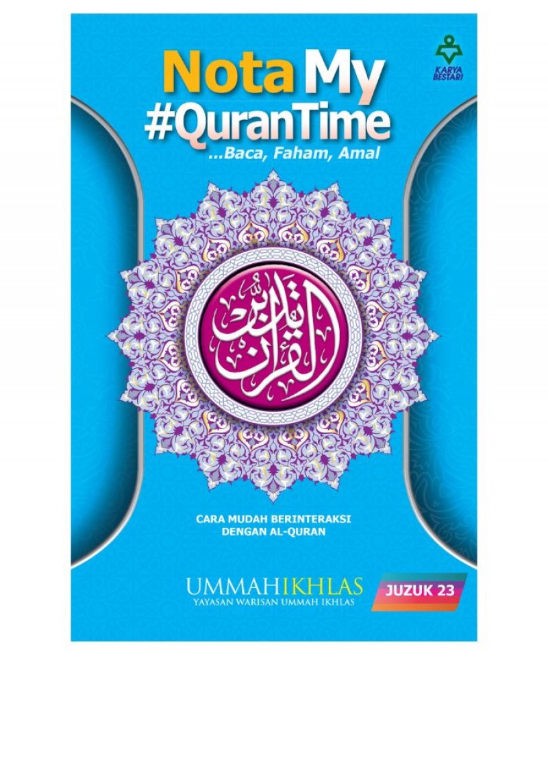 Nota My#QuranTime Juzuk 23