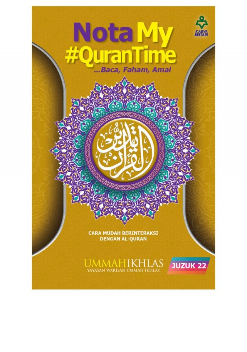 Nota My#QuranTime Juzuk 22