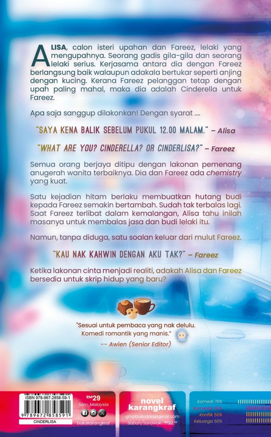 Novel Cinderlisa - Iris Erika