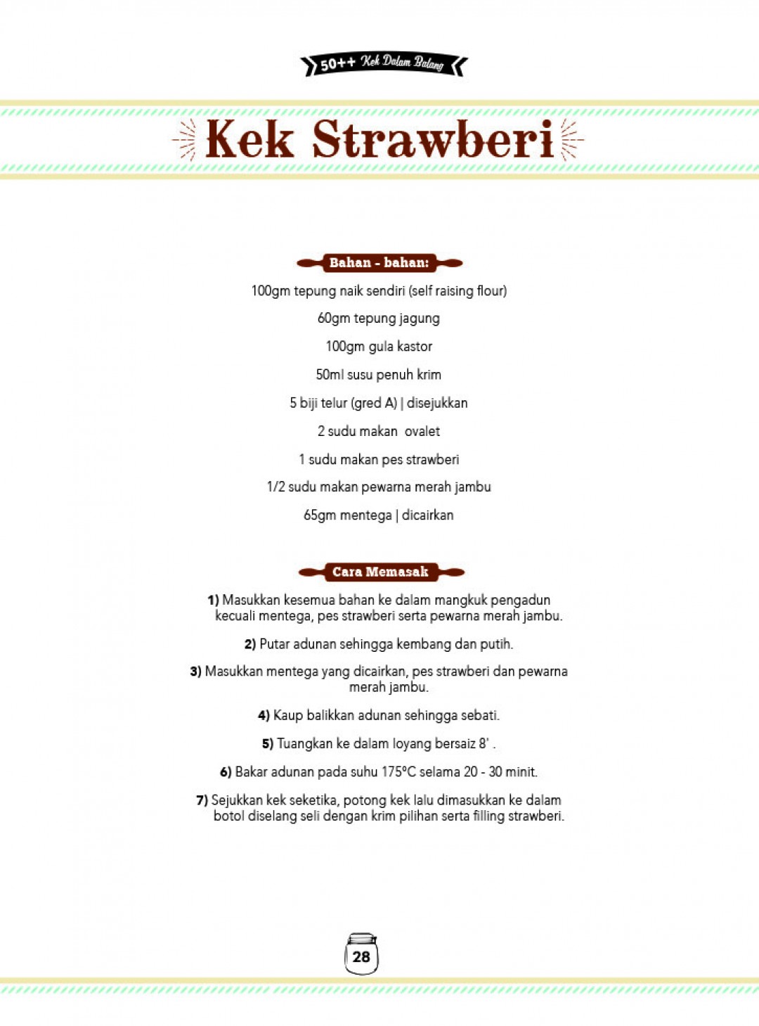 50++ Kek Dalam Balang