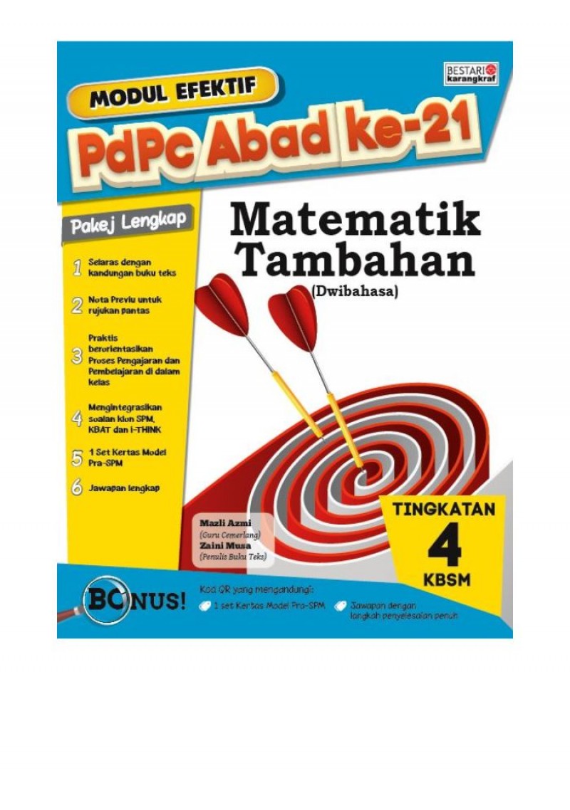 Modul Efektif PdPc Matematik Tambahan Tingkatan 4