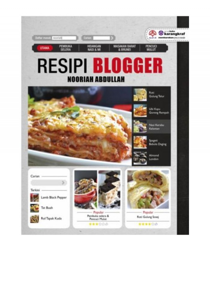 Resipi Blogger