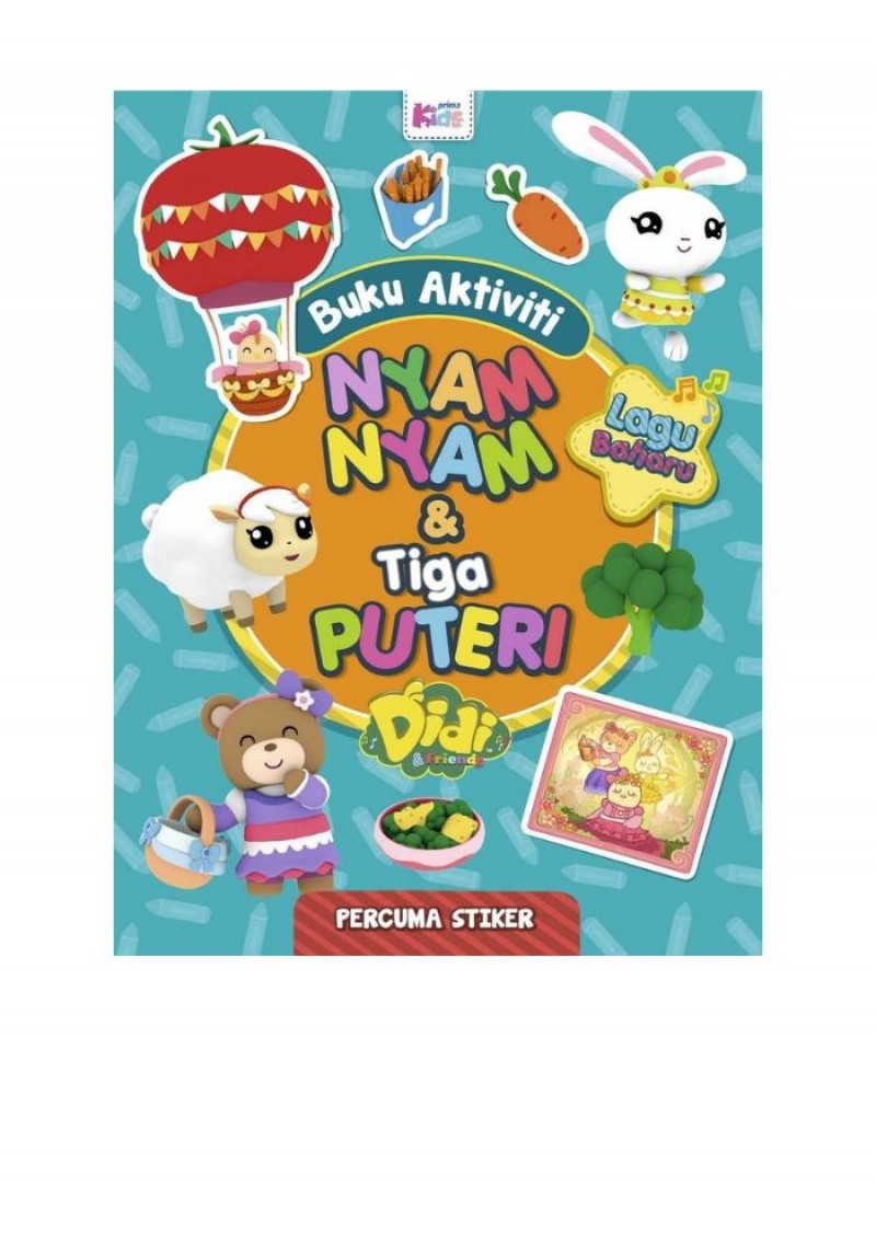 Buku Aktiviti Didi & Friends: Nyam-nyam & Tiga Puteri (Stiker)