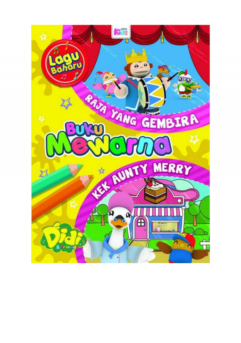 Buku Mewarna Didi & Friends: Raja Yang Gembira & Kek Aunty Merry