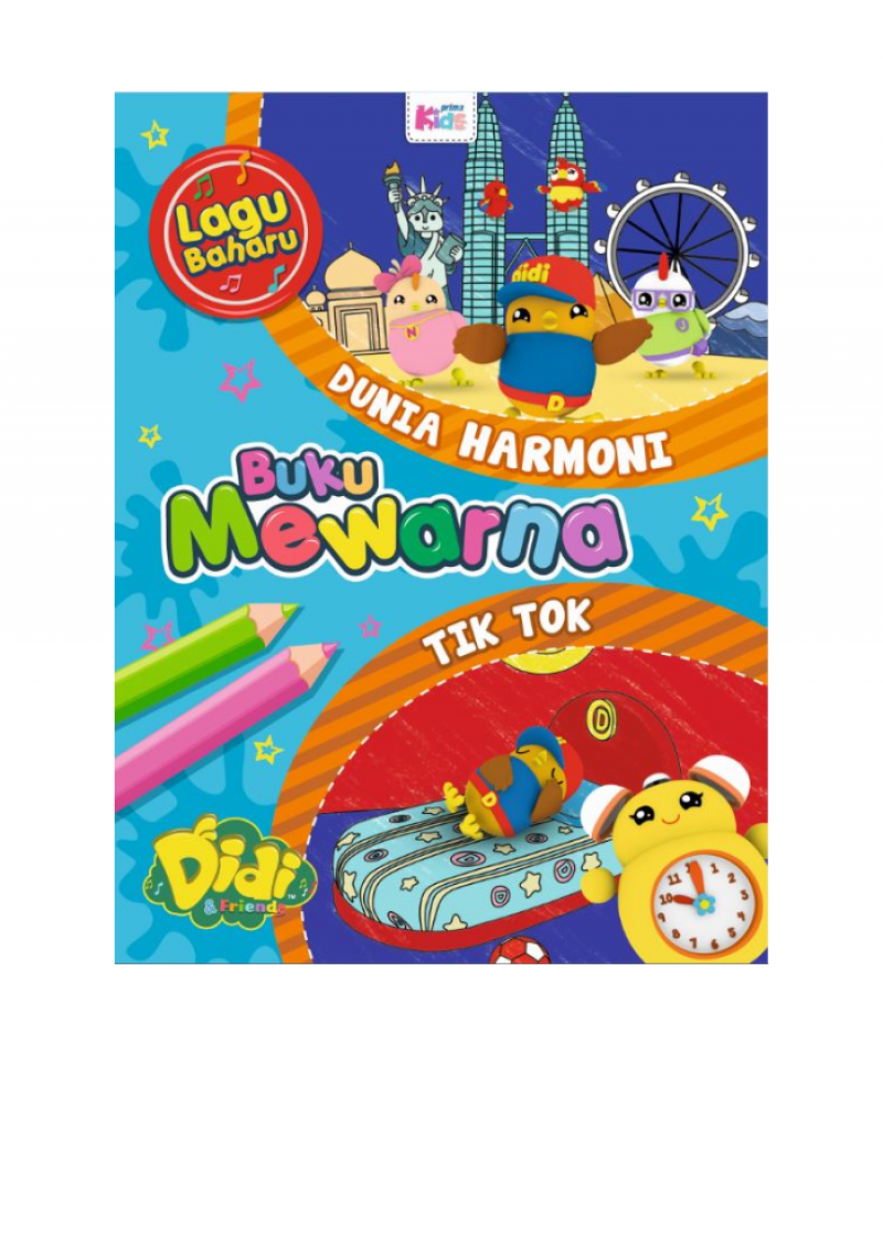 Buku Mewarna Didi & Friends: Dunia Harmoni & Tik Tok