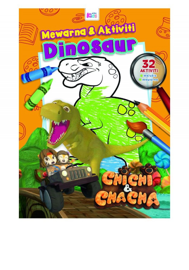 Chichi & Chacha: Warna & Aktiviti Dinosaur