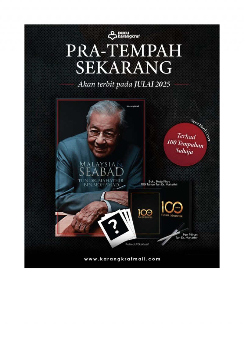 [PRE ORDER ] MALAYSIA & SEABAD - Tun Dr Mahathir Mohamad [Hard C