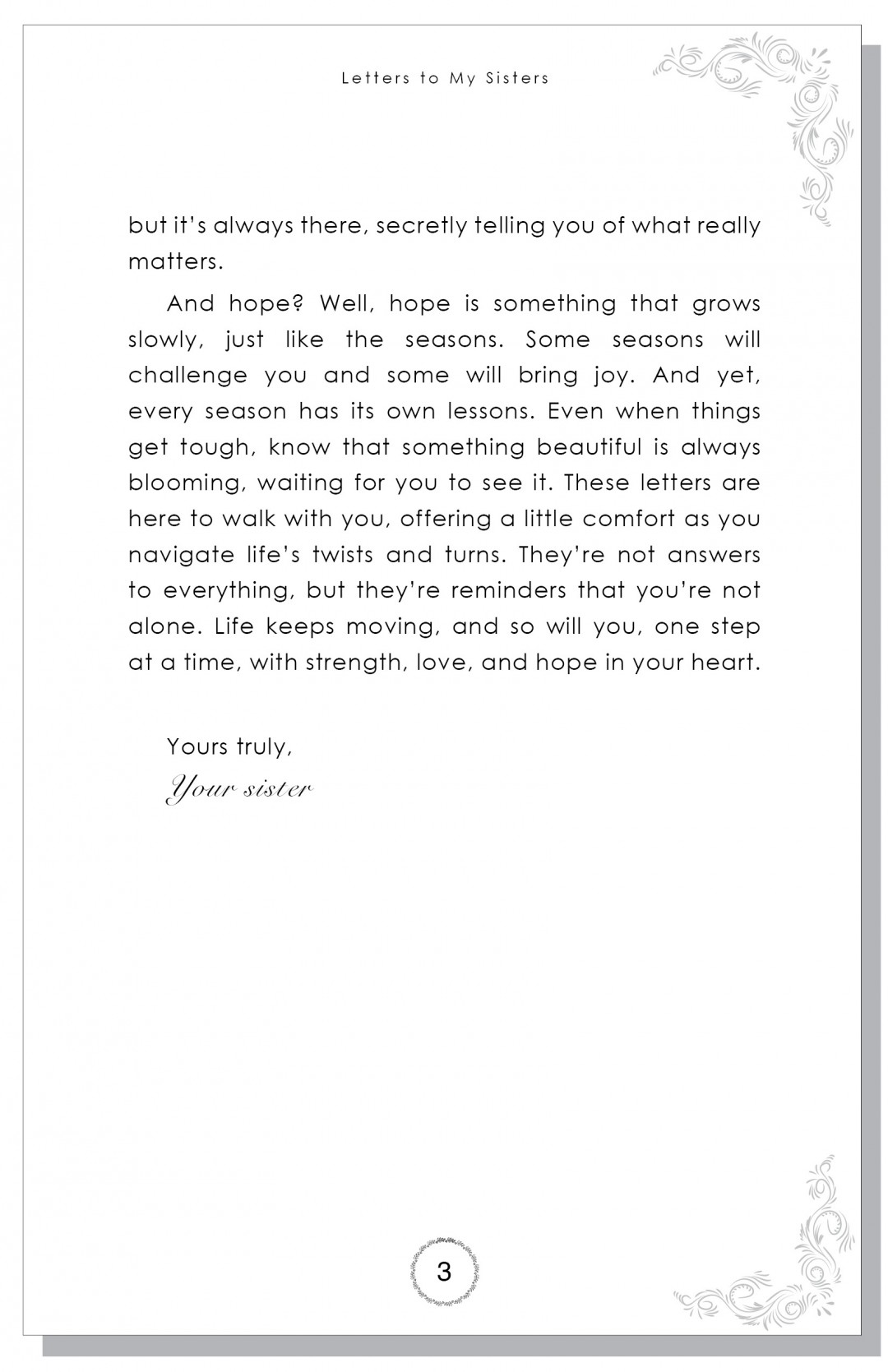 Letter To My Sisters (English) - Sharifah Nadirah