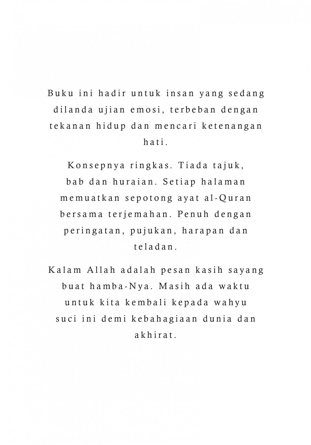 SOOTHING THE SOUL: WAHYU YANG MEMUJUK