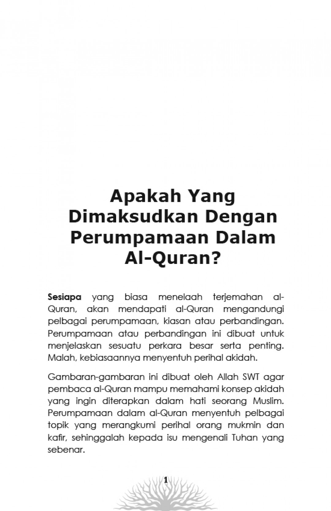 Kiasan Tuhan Dalam Al-Quran - Dr Muhammad Arif Musa