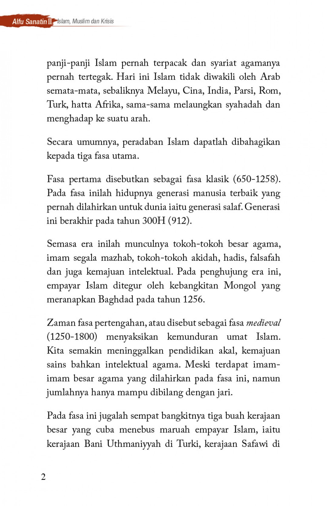 Alfu Sanatin II : ISLAM, MUSLIM DAN KRISIS - Ibnu Rijal