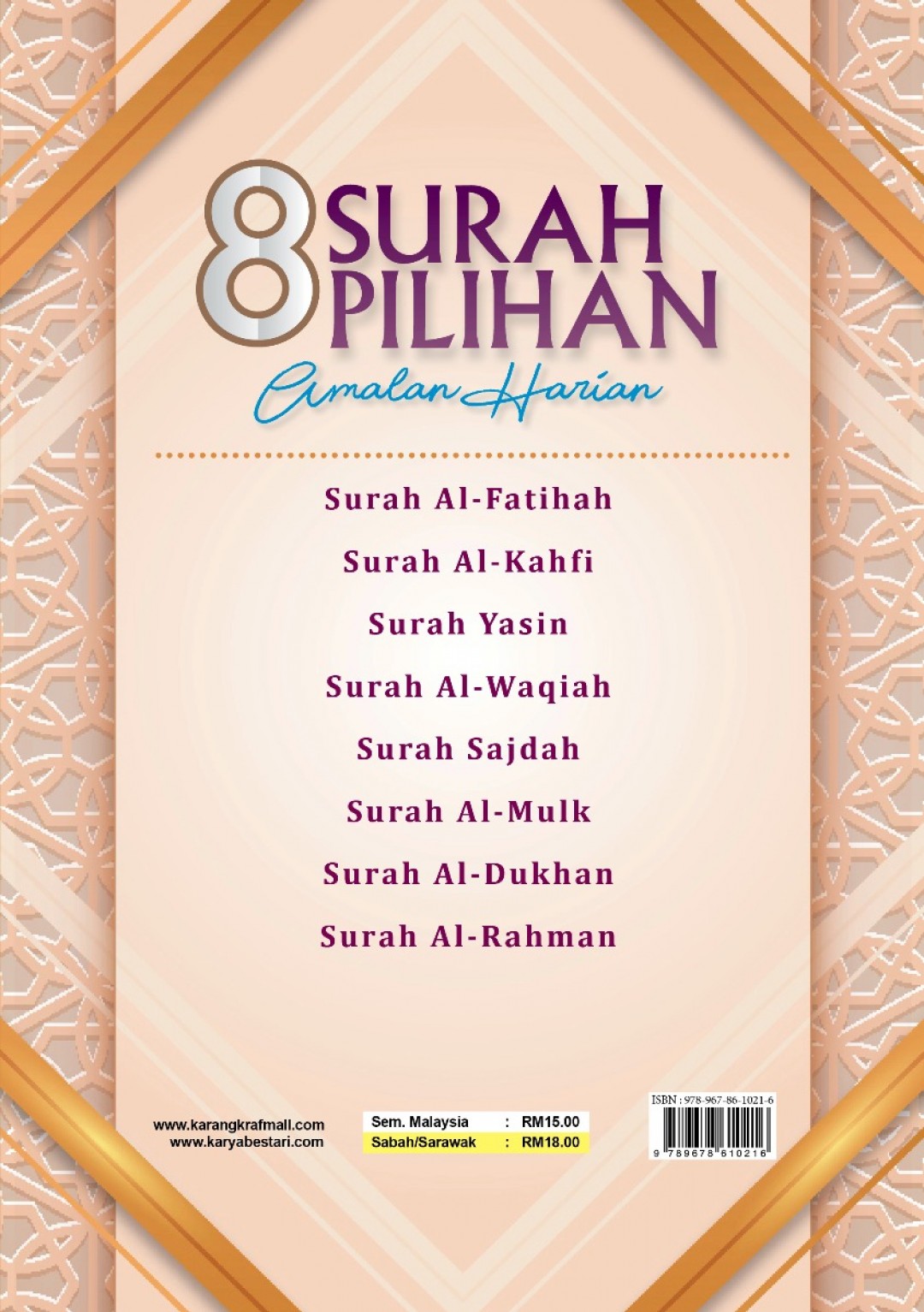 8 Surah Pilihan Amalan Harian