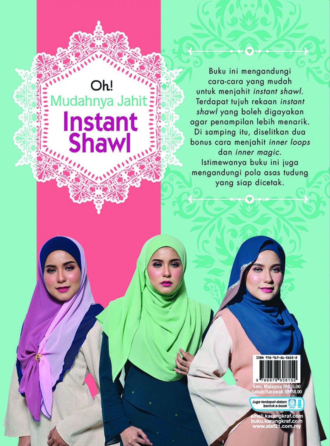 Oh! Mudahnya Jahit Instant Shawl