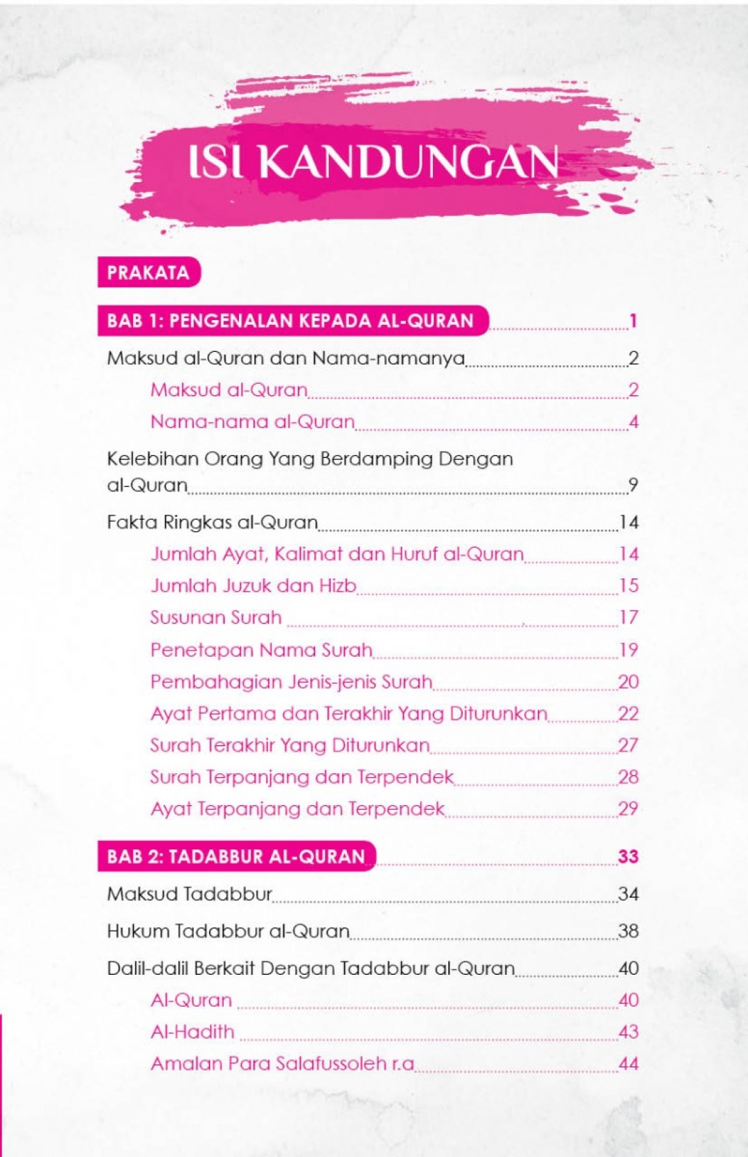 30 Teknik Tepat Tadabbur Al-Quran - Mustafar Mohd Suki