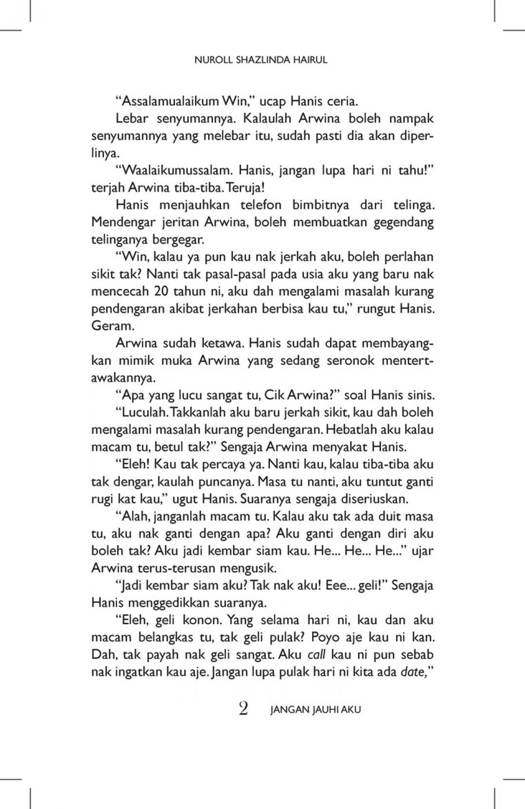 Jangan Jauhi Aku - Nuroll Shazlinda Hairul