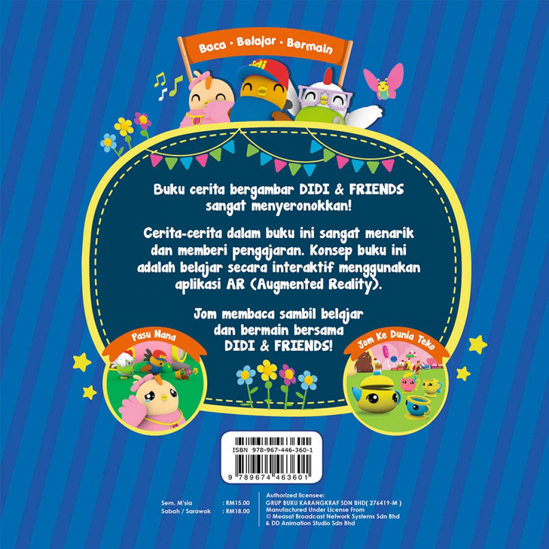 Buku Cerita Bergambar Didi & Friends: Jom Ke Dunia Teko & Pasu N