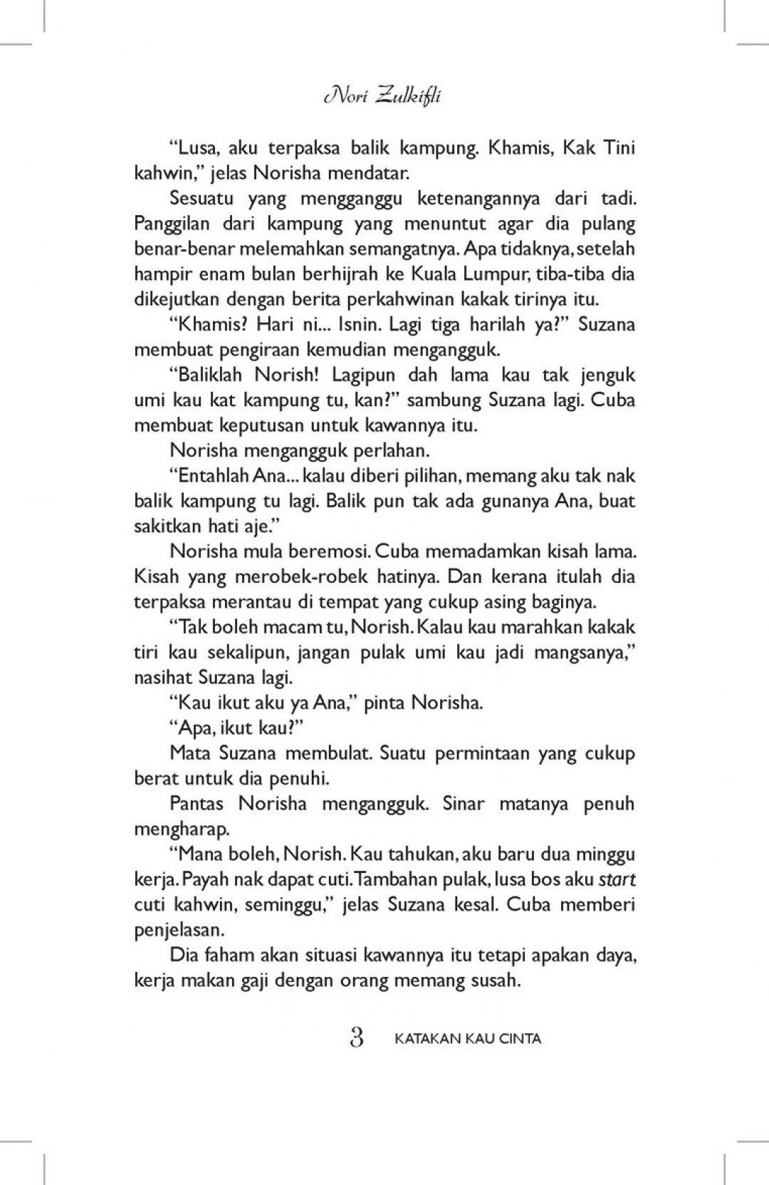 Katakan Kau Cinta - Nori Zulkifli
