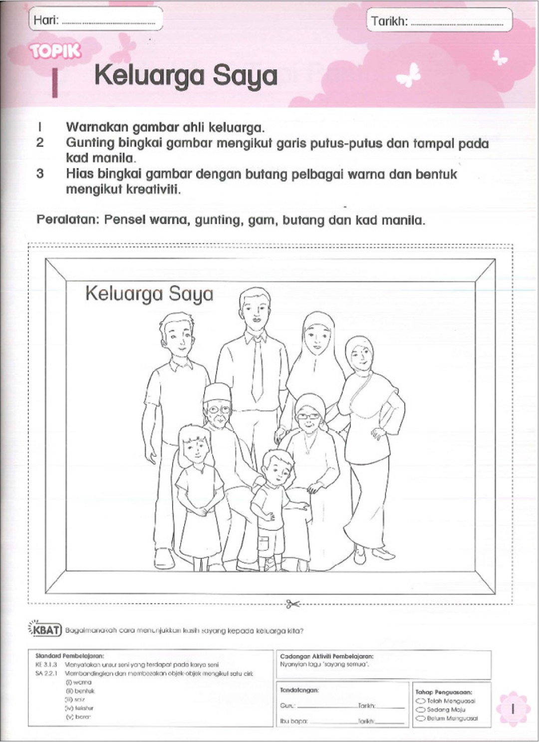 Buku Aktiviti Prasekolah 6 Tahun - Kreativiti (Buku 1)