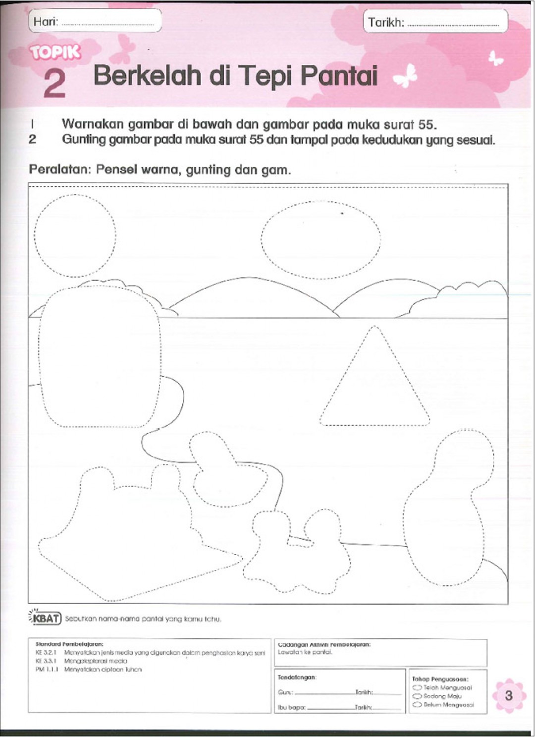 Buku Aktiviti Prasekolah 6 Tahun - Kreativiti (Buku 1)