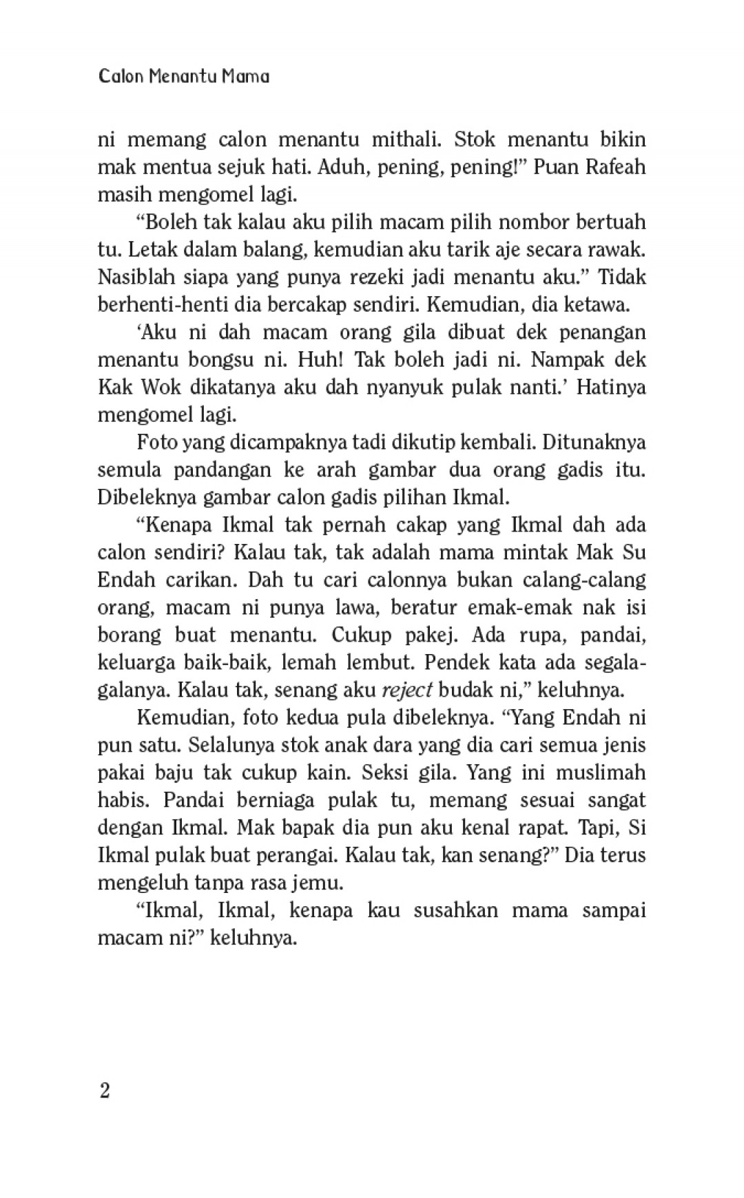 Calon Menantu Mama - Amiza Anaz