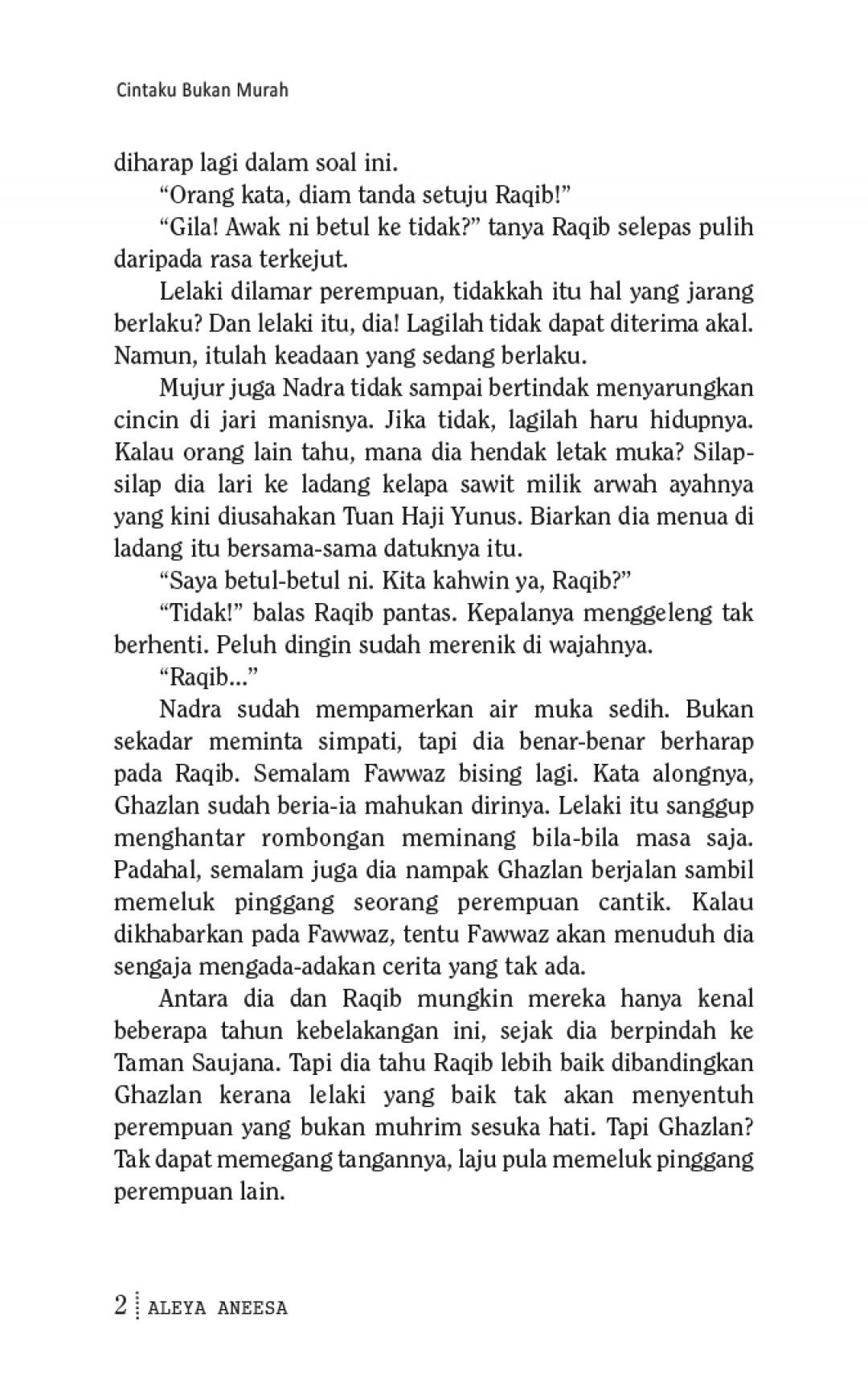 Cintaku Bukan Murah - Aleya Aneesa