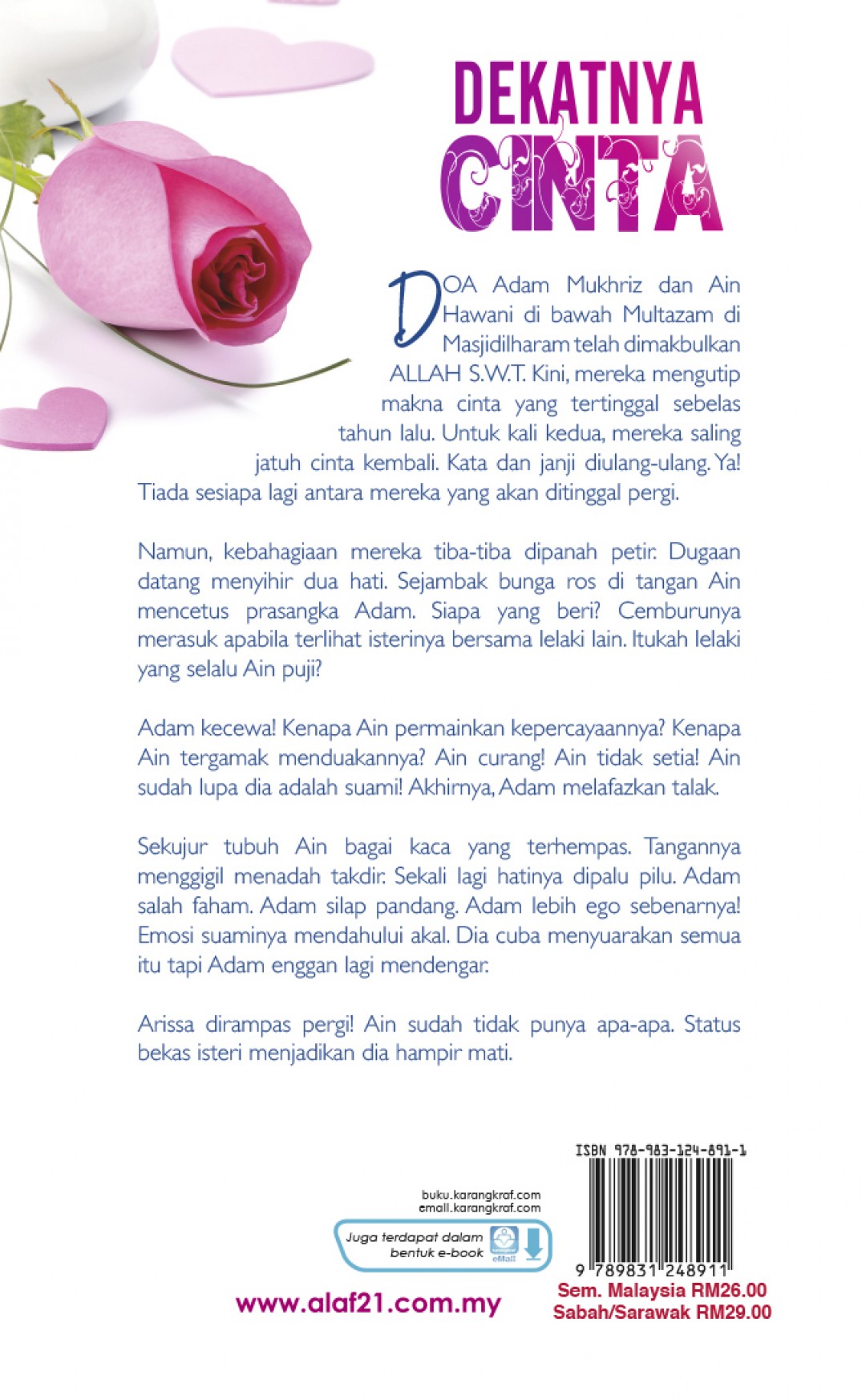 Dekatnya Cinta - Adam & Hawa 2 (Soft Cover) - Aisya Sofea