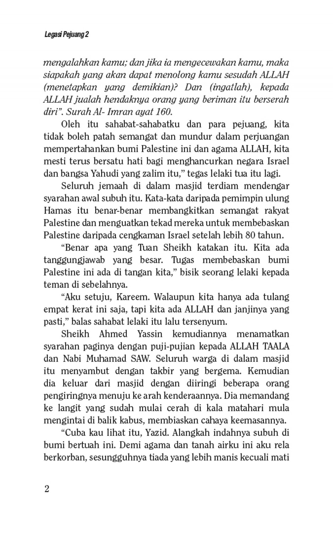 Legasi Pejuang 2 thriller- Arman Jazee