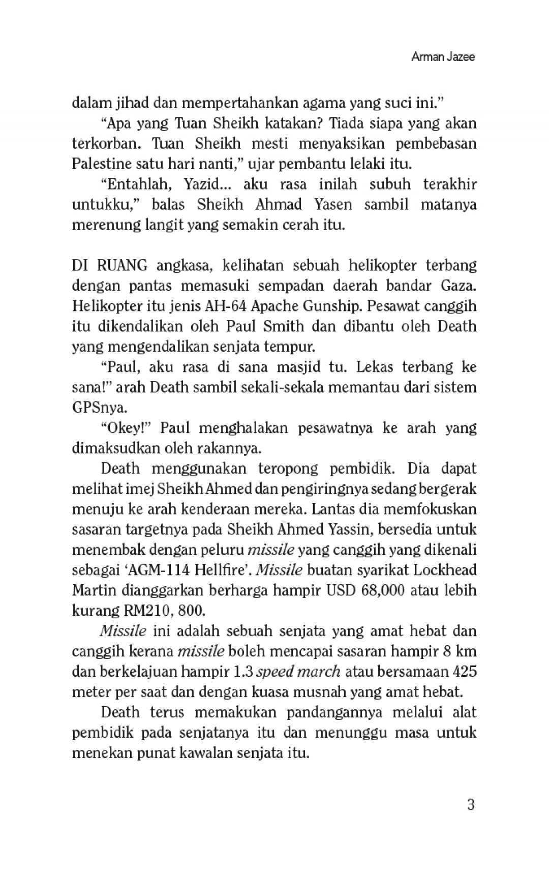 Legasi Pejuang 2 thriller- Arman Jazee