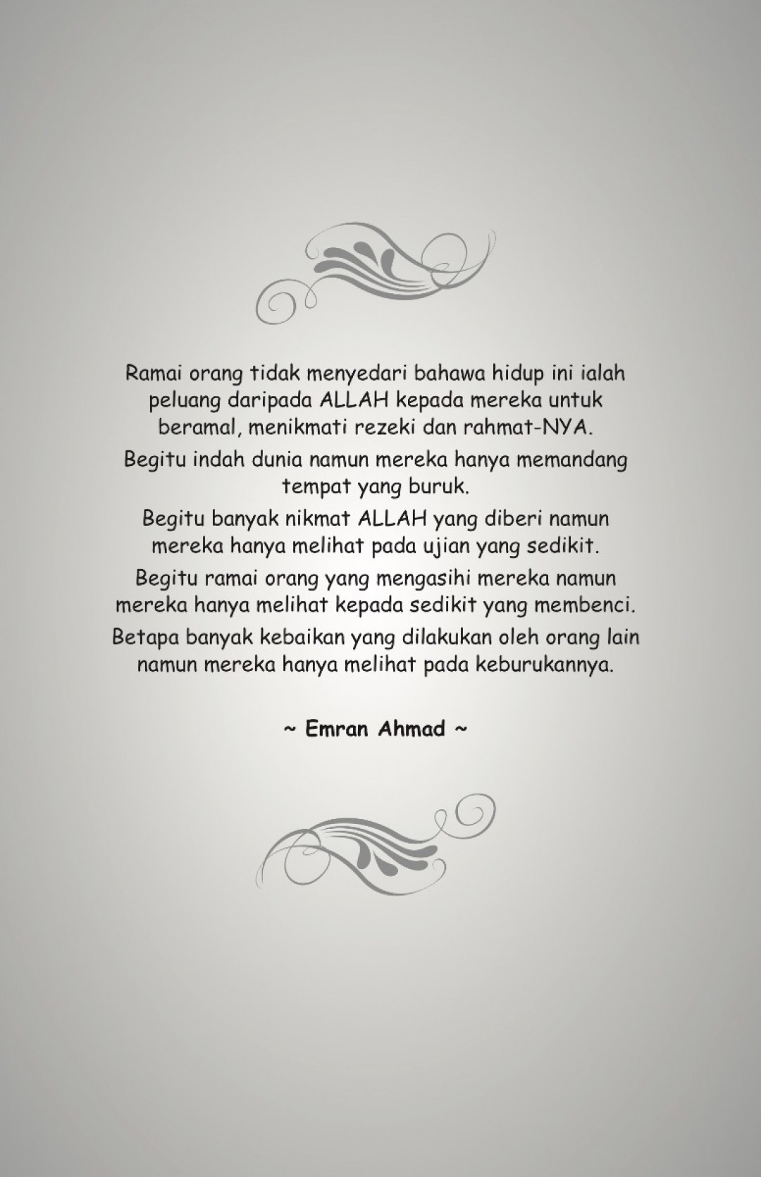 Memburu Saadah - Emran Ahmad