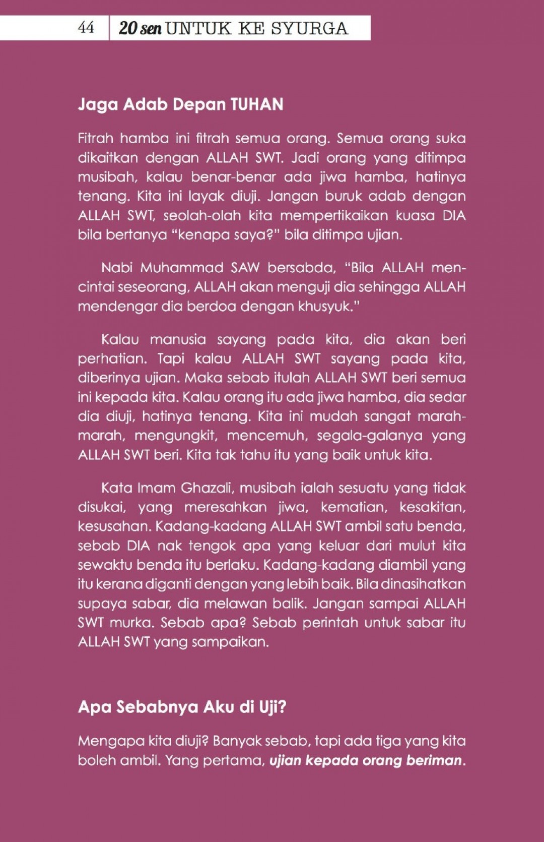 20 Sen Untuk Ke Syurga - Ustaz Elyas Ismail