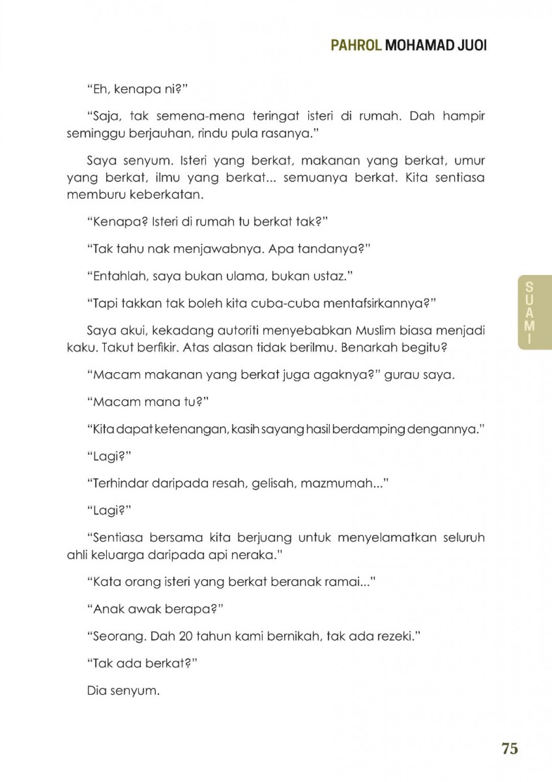 Nota Hati Seorang Lelaki - Pahrol Mohamad Juoi